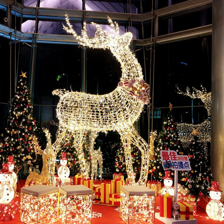 70 cm decoraciones navideñas Reno efecto hielo 80 x h objetos luminosos figura de Navidad 72 LED luz fría 