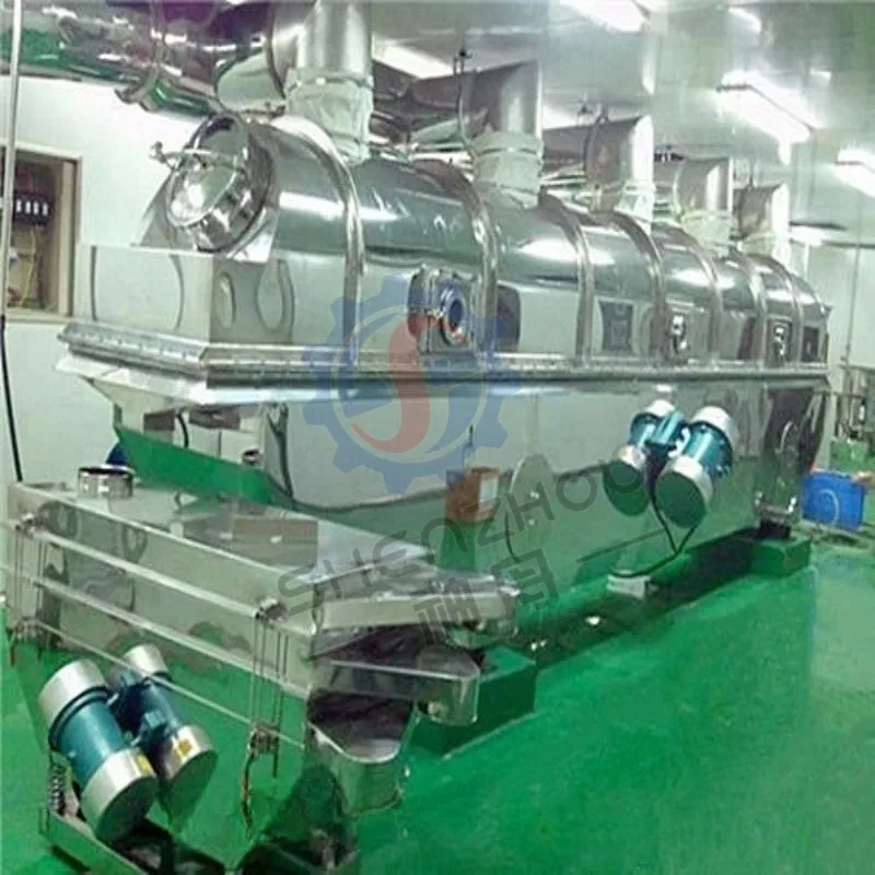 Competitive Price Automatic Horizontal Vibrating Fluid Bed Dryer for Grain 220V Food Processing Application