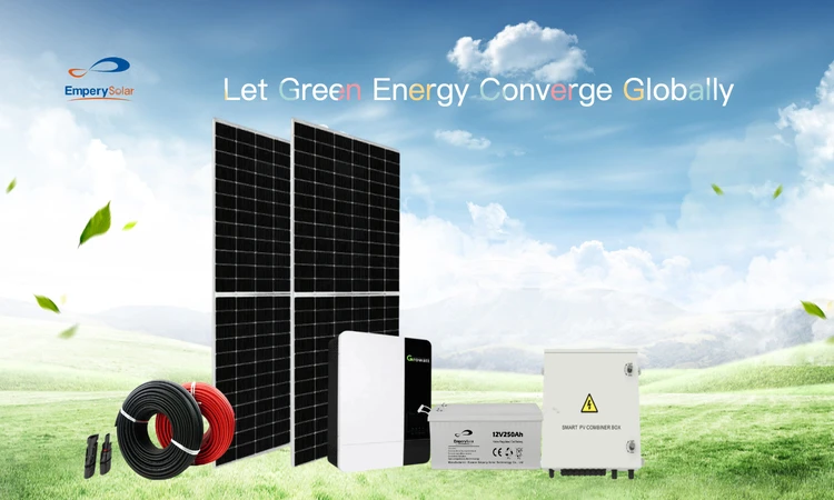 10000W Solar Panel Kit with 5KW Off-Grid Power Generator Hybrid Solar ...