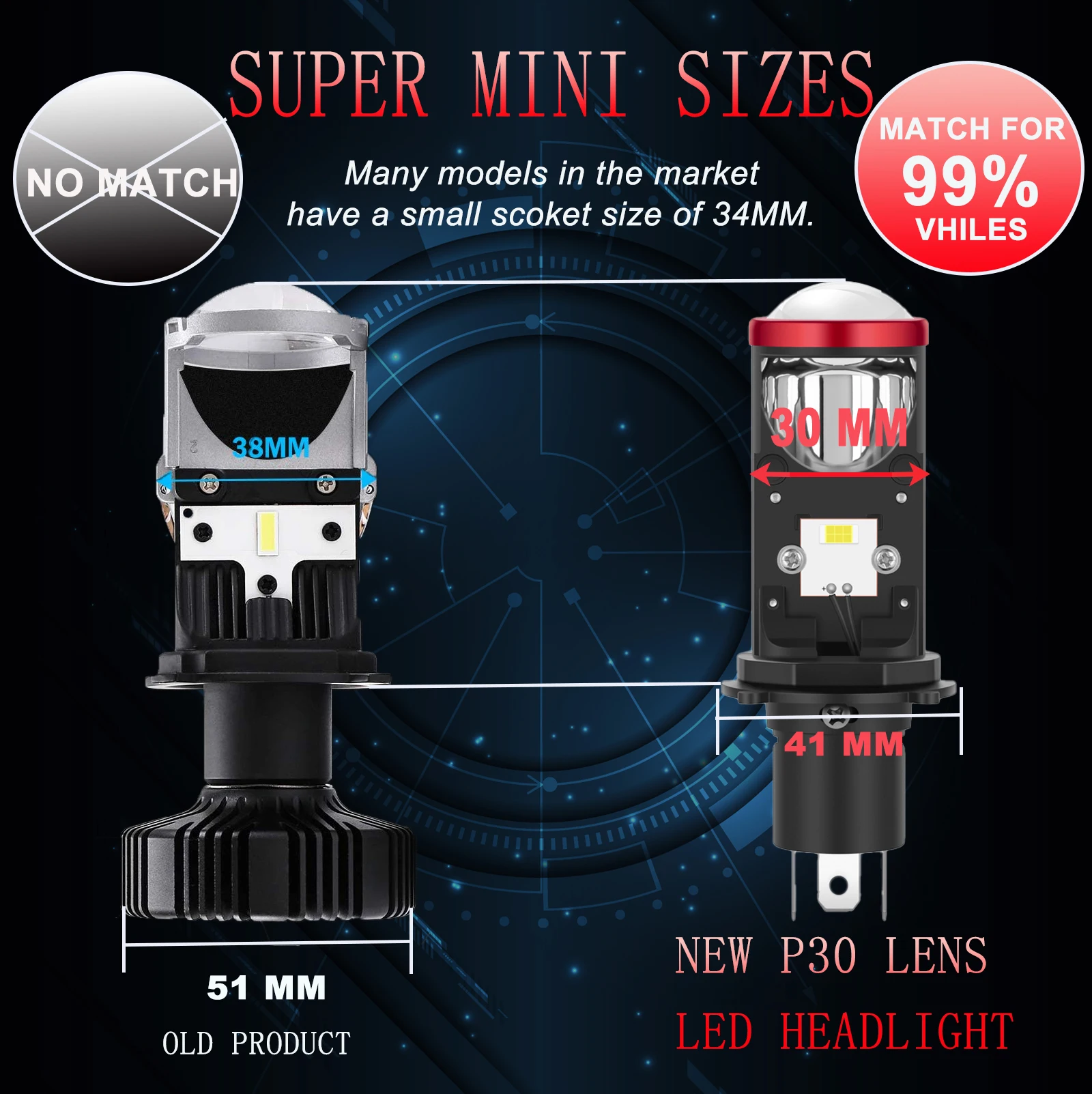 Kingshowstar - Auto Lighting System Canbus Wholesale H1 H3 H7 H11 Motorcycle Led Head Light H4 Car Led Headlight Yellow Waterproof White Hot sell item 21