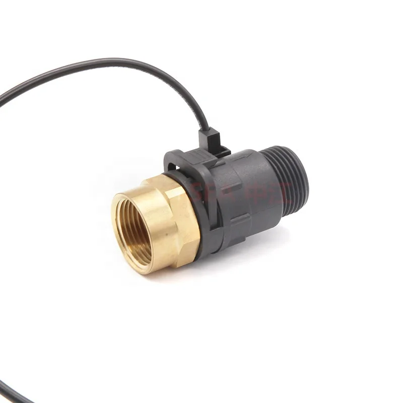 Detachable ZJMAZ-20 3/4'' DN20 Water Sensor 1-40L/min Nylon Inlet Thread Hall Effect Control OEM Supported DC3.5-24V NPN Pulse