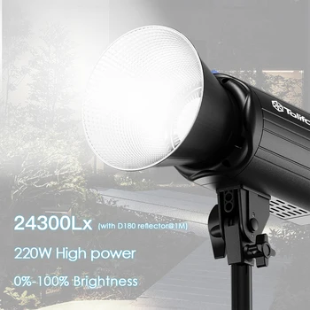 Tolifo Cob Led Studio Lights - 120W & 200W Portable Bi Color