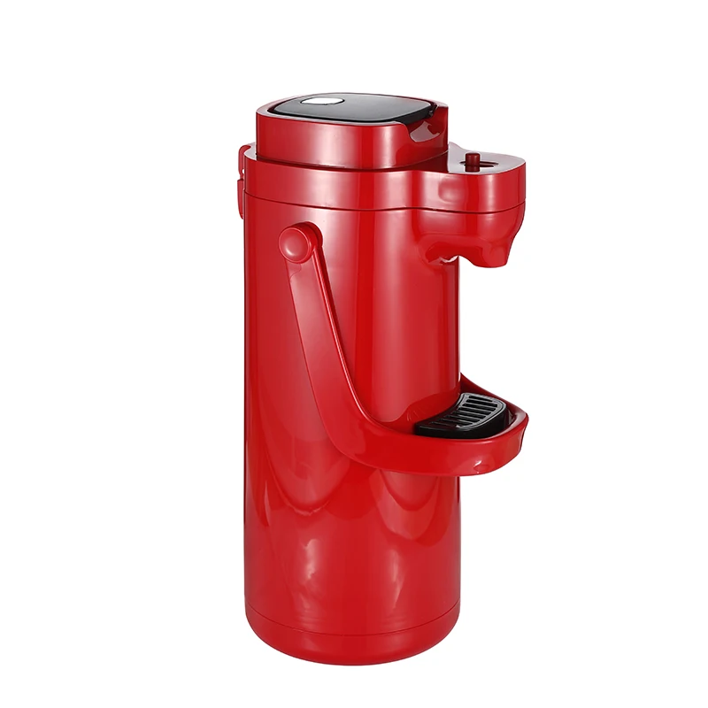 In Stock 2500ml Big Flask Coffee Dispenser Vacuum Insulated Airpot Thermos with Portable Handle