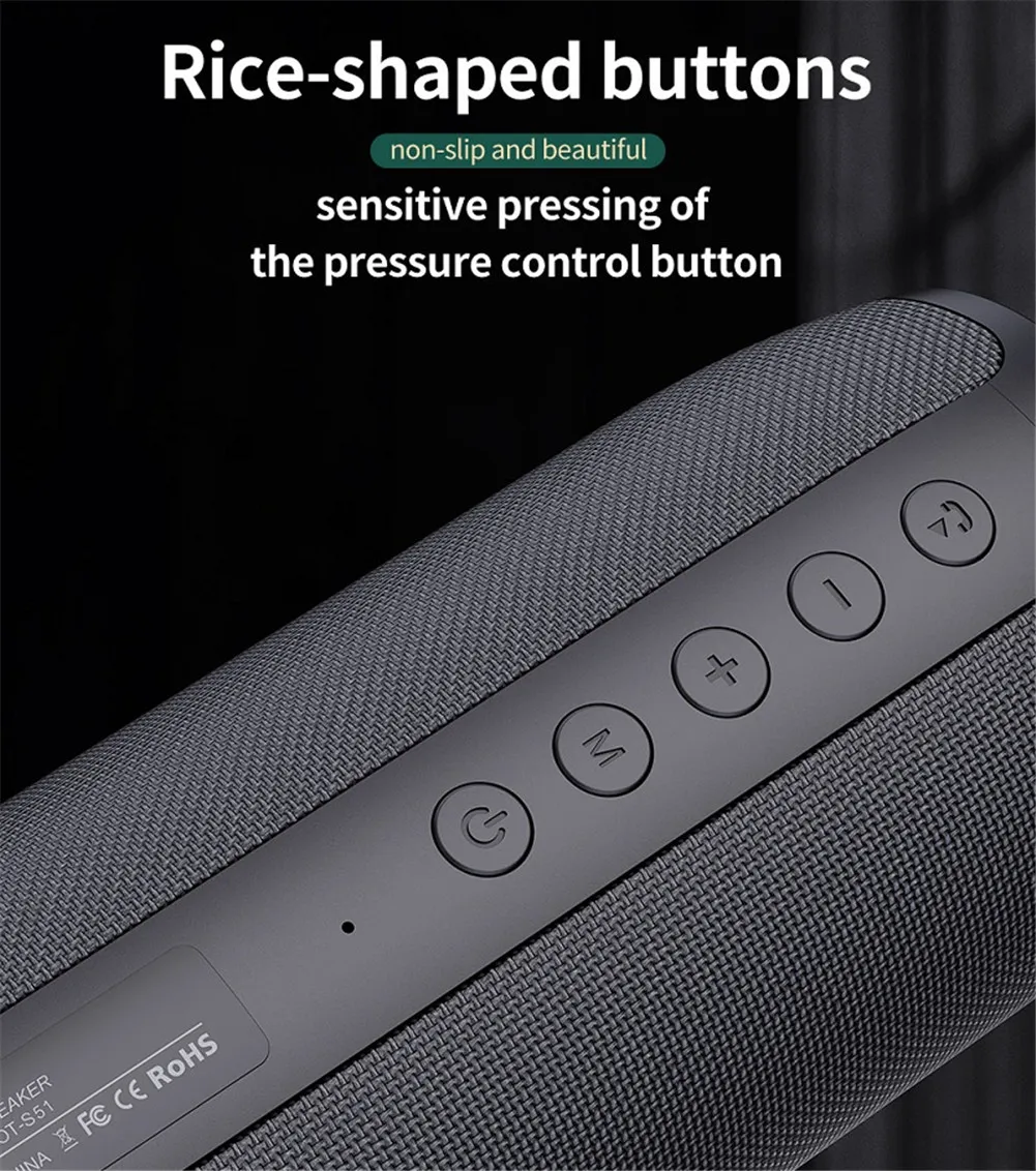 2021 Newest Portable Speaker with Bluetooth Waterproof Outdoor Bluetooth Speakers Music Speaker with AUX/ SD/ USB Slot - ANKUX.COM