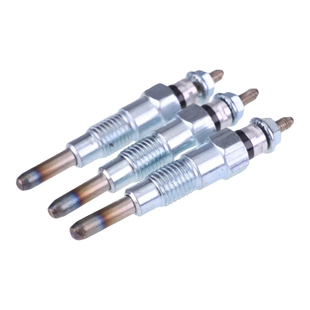3 Pcs Glow Plug 119718-77801 for Yanmar Engine 2TNV70F-NTKA 3TNV70-XHT 3TNV70-XPLW 3TNV76-XHT 3TNV76-KAZ