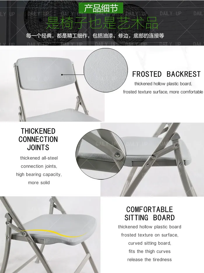 Wholesale Folding Chair With Thickened Frosted Seat Foldable Garden Chair For Outdoor Activity Camping Picnic