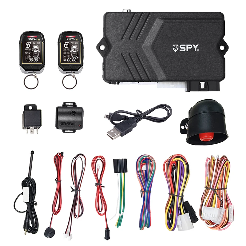 spy 2023 Custom Smart Two Way Sensor Car Alarm Car spy 5000m Start Remote Starter 2 Way Accessories Systema in Car Alarm