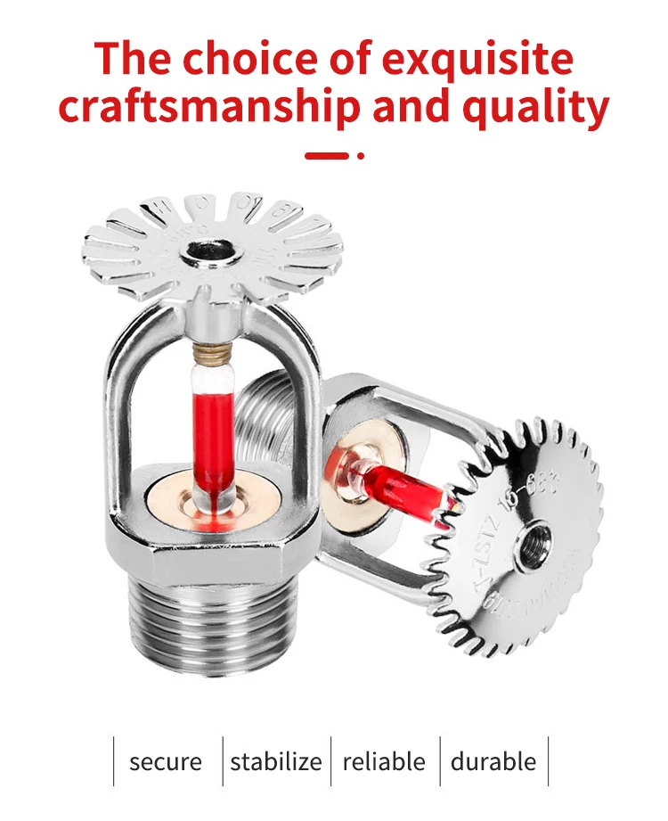 High Pressure Conventional Sprinkler Head Fire Sprinkler Brass Wet Fire