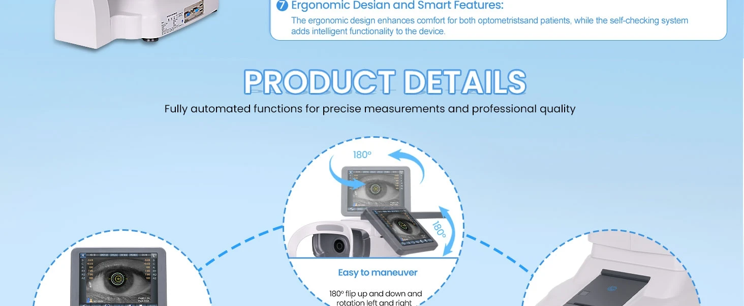 Rightway Optical Comprehensive Optometry Auto Ref-keratometer Ark-1 Keratometer High Precision 3D Tracking Optical Equipment Autoref
