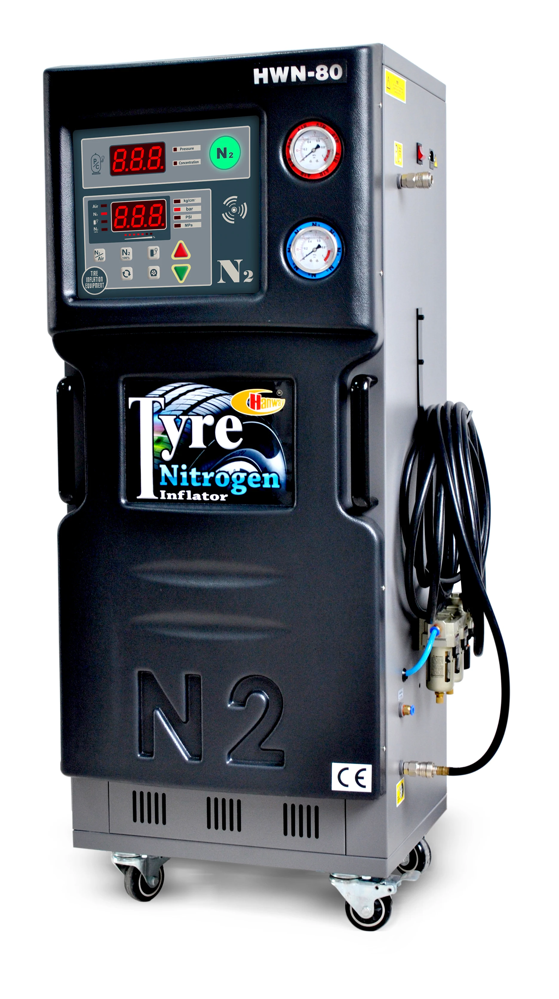 Nitrogen Inflator Unit 70 Liters Nitrogen Inflator Equipment for Car Tyres - Hauvrex