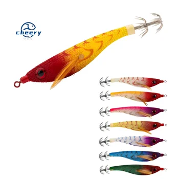 CHEERY Floating ABS Luminous Squid Jig Lure Midwater Baits Sea Fishing Saltwater Fish Target Species Shrimp Jigging Octopus – Metal Jig – view 2
