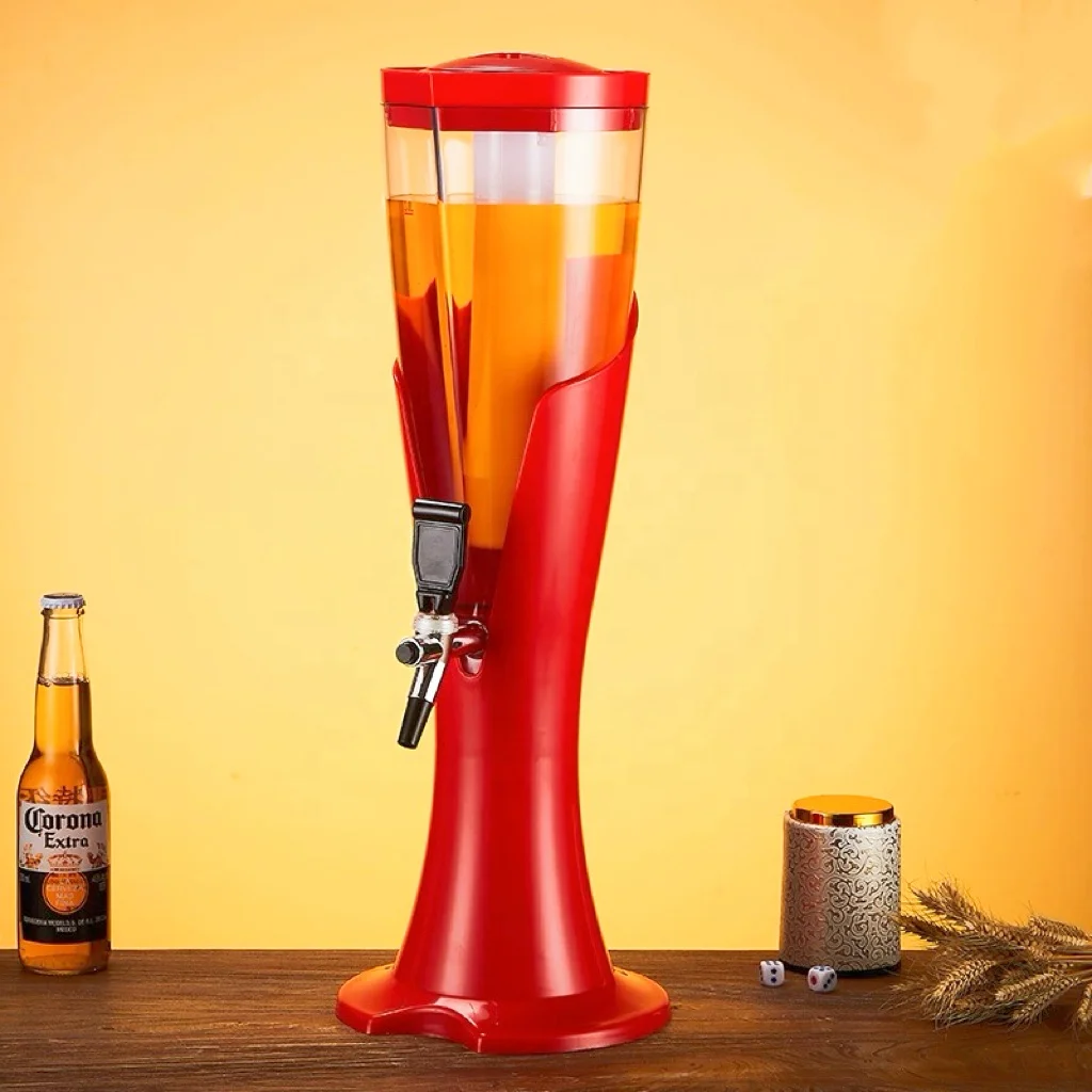 Customizable Outdoor Party Drink Dispenser with Tap Table Top Draft Beer Tower for Hotels Events Juice Cola Water Dispenser