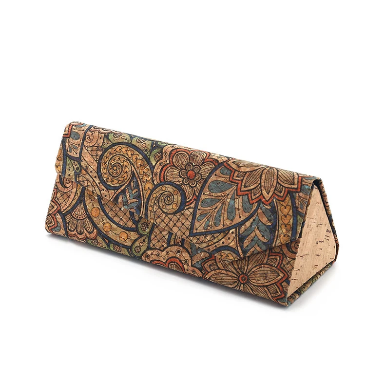 Custom Logo Luxury Triangle Cork Sunglasses Packaging Paper Boxes Case ...