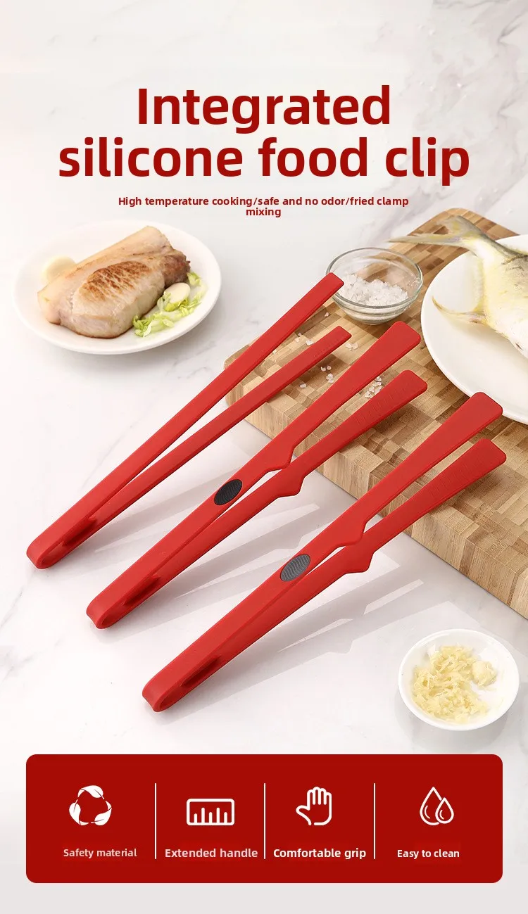 All-Inclusive Silicone Food Clip for Kitchen Utensils High Temperature Resistant for Bread Ice-New Innovation Kitchen factory