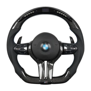 Smart LED Carbon Fiber Steering Wheel For BMW F30 F80 F82 F10 X1 X2 X3 X4 X5 M5 M4 M3 M2