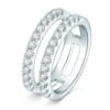 White Gold-Moissanite+GRA Certificate