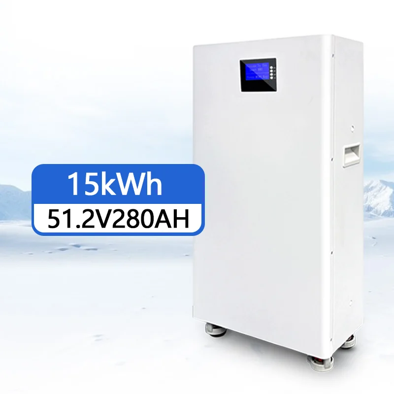 Gulvhjem Lifepo4 Batteri 51,2V 10kWh 30kWh Litiumionbatterier Solenergilagring Strømvægmonteringssystem 48V 200Ah