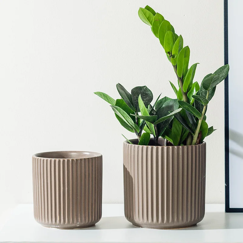Modern Durable Indoor Ceramic Matte Flower Pot Wholesale Bonsai Pots ...