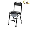 Style 3: Iron pipe spray-painted toilet chair