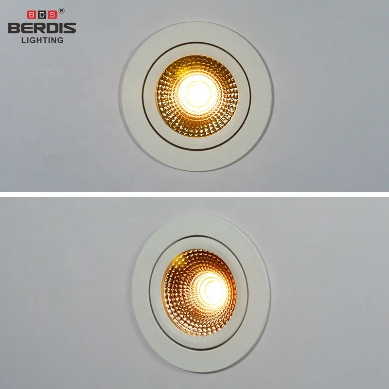 High End DALI Dimmable Led Downlight Black Dim to Warm 2700K Slim Led Ceiling Spot Light