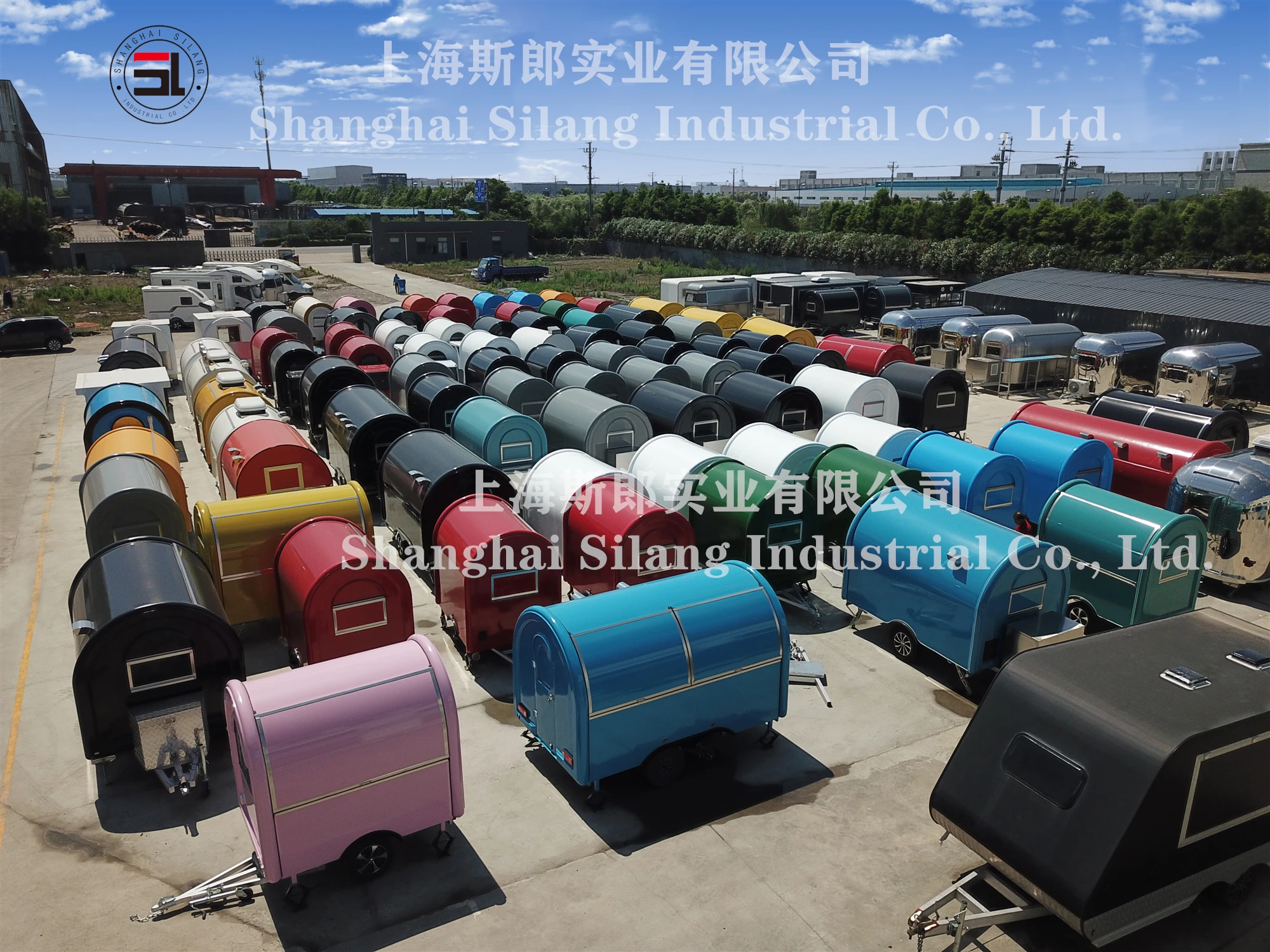 SILANG China Newly designed custom mobile food trailer details