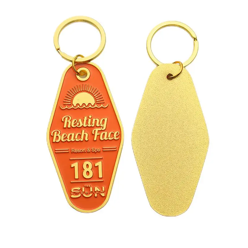 2024 New Free Mold Custom Gold Monstera Leaf Keychain factory