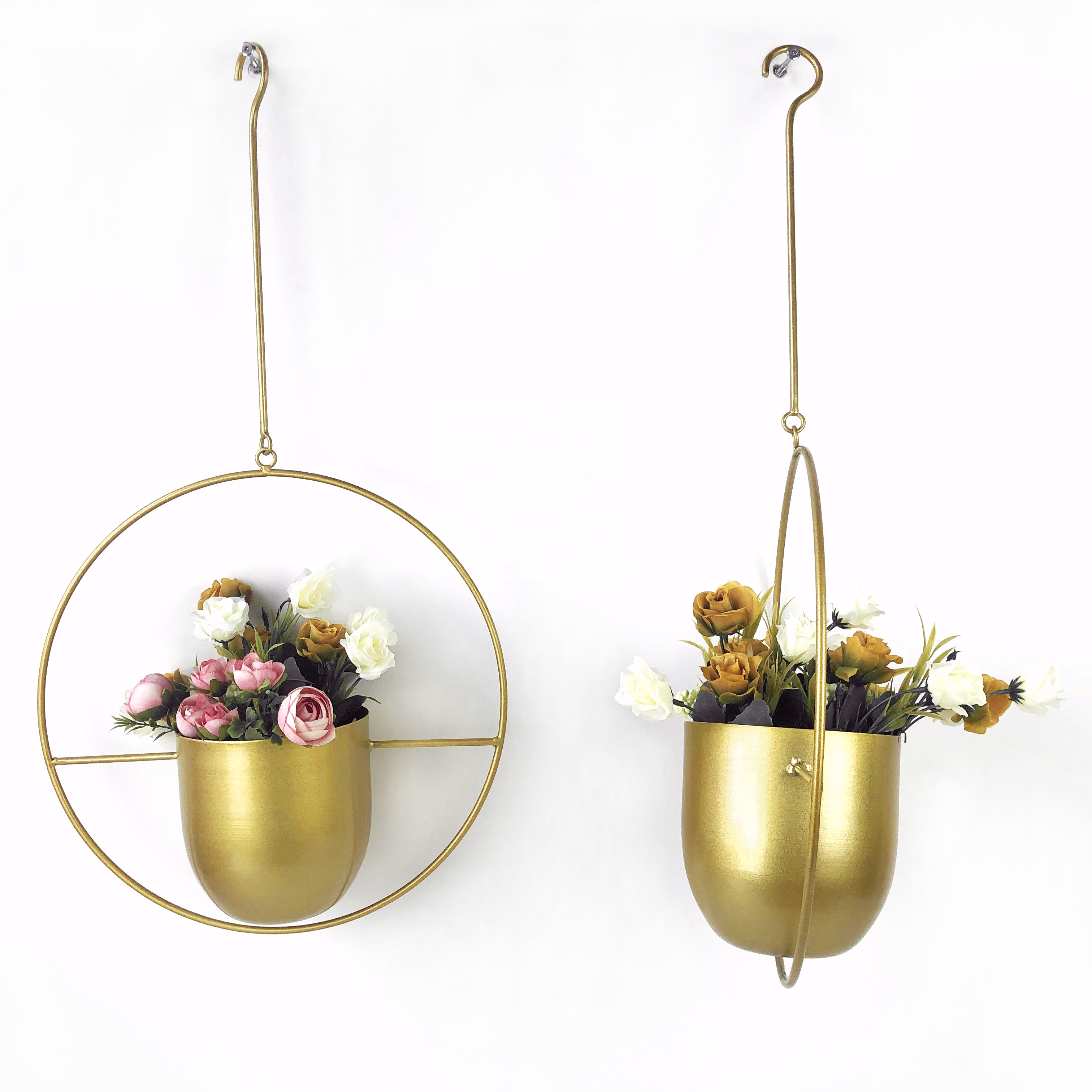 Gold Hanging Planters - Stylish Indoor & Outdoor Solutions