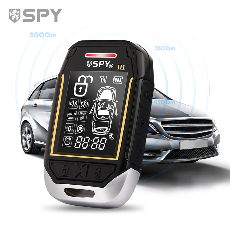 High Quality 2-Way Smart Security Devices Door Central Locking Sensing Function LCD Remote Control Top Car Alarms Camry Corolla