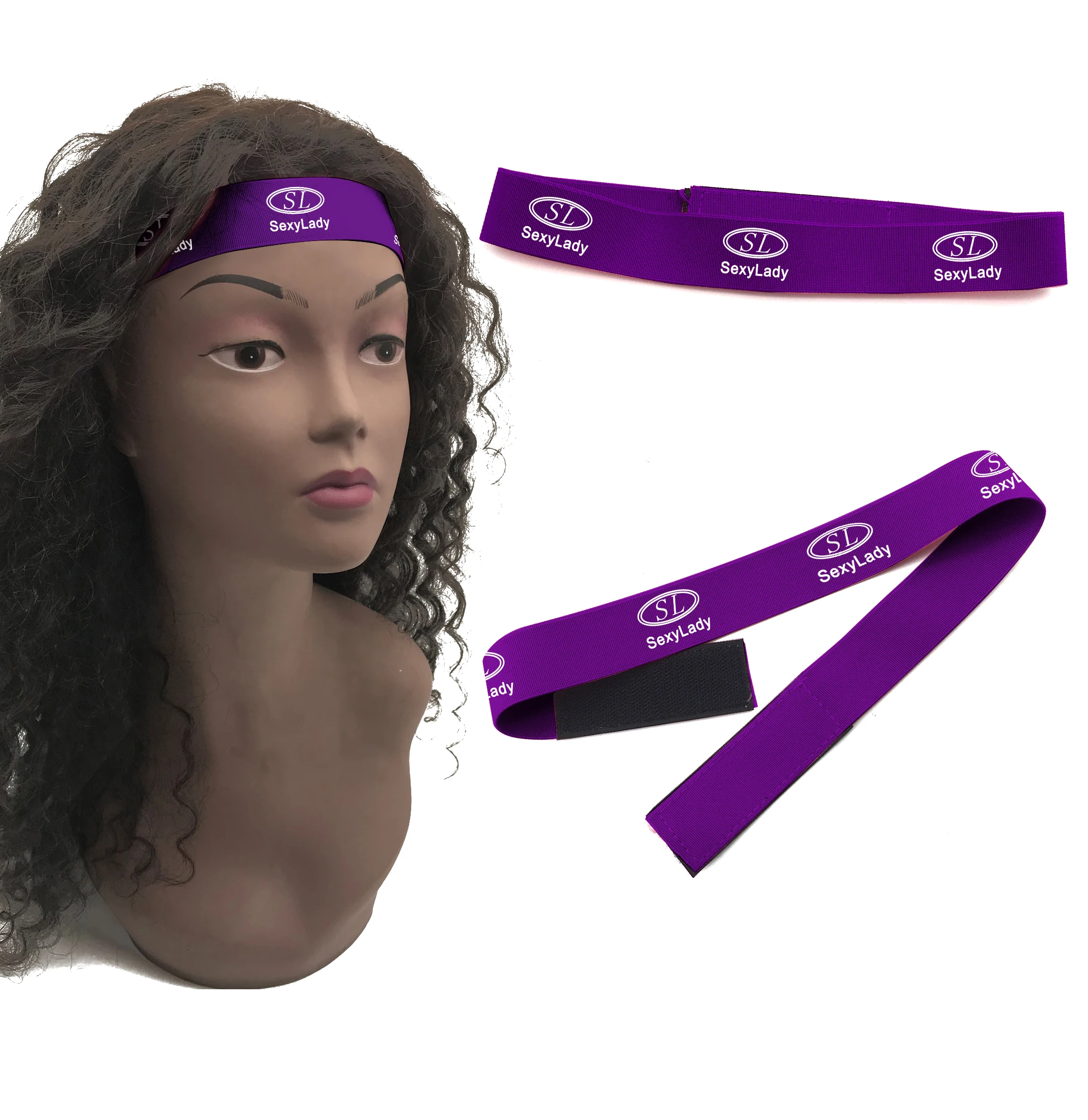 Custom Logo Adjustable Hair Elastic Lace Melting Belt Band Wrap Slayer  Headband Wig Grip Elastic Wigs Edges Wig Band Melt Band - China Sports  Sweat Headband and Plaited Elastic Hair Bands price