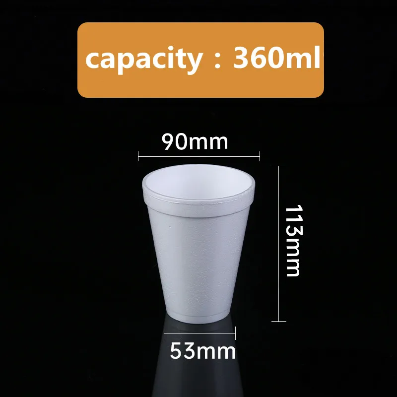 Custom 6 8 Oz 12oz Polystyrene Eps Disposable Coffee Foam Cup With Lid