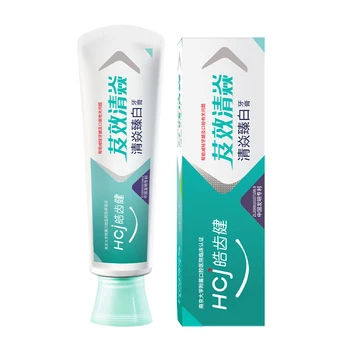 Hosjam or OEM green tea mint and spearmint bletilla anti-inflammation adult herbal toothpaste manufacturers for whitening teeth