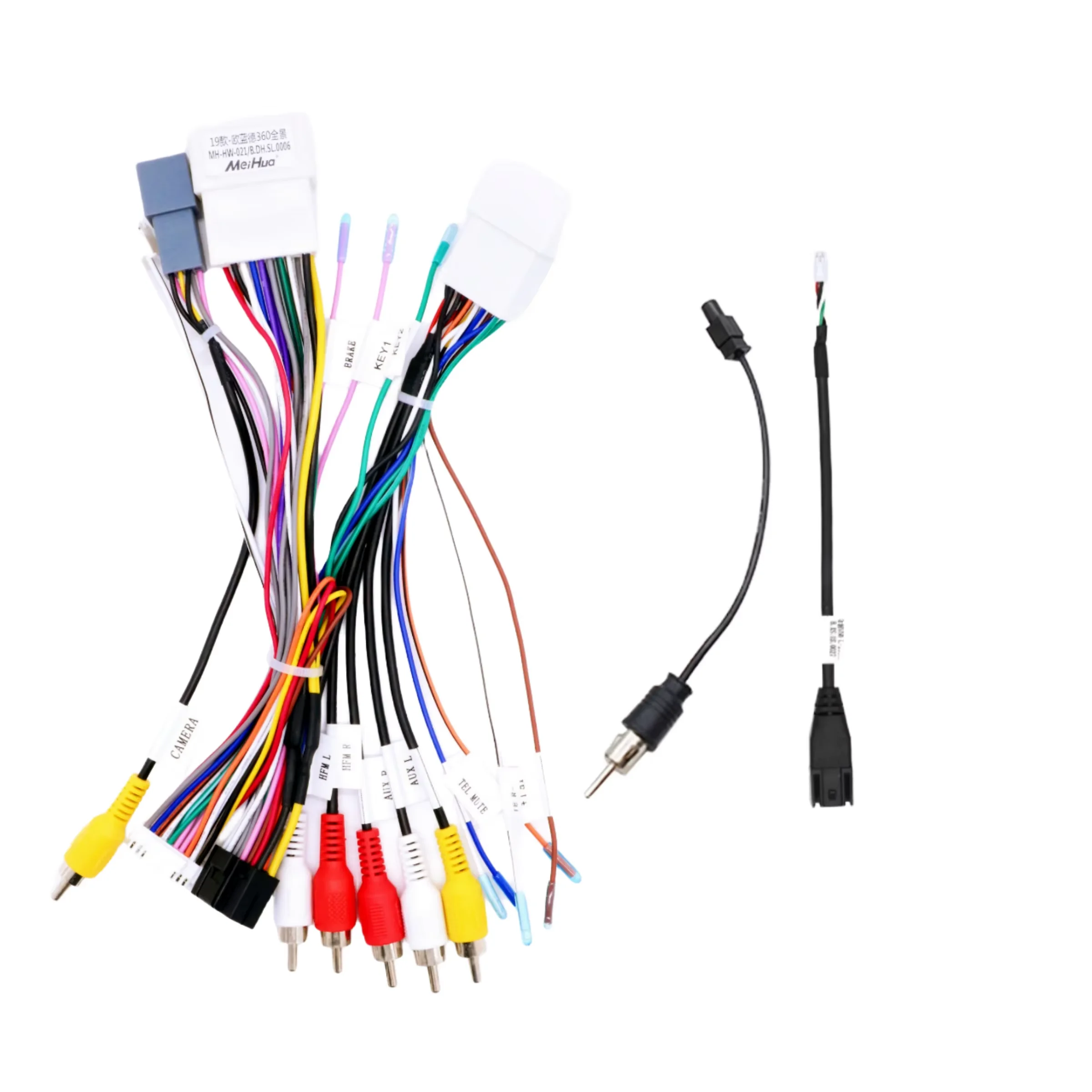 OEM ODM Automotive Wiring Harness Car Audio Radio Wire Harness Power Plug for Automobile Electronic Machine Made Plastic