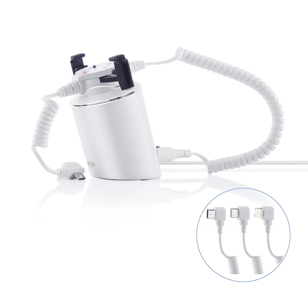 Retail Store Protection Anti Theft Security Mobile Phone Exhibition Display Stand Holder Device With Charging Alarm