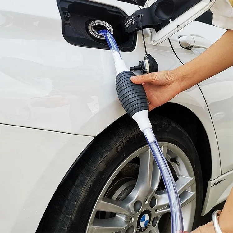 High Flow Siphon Hand Pump Portable Manual Car Fuel Transfer Pump for Gas Gasoline Petrol Diesel Oil Liquid Water