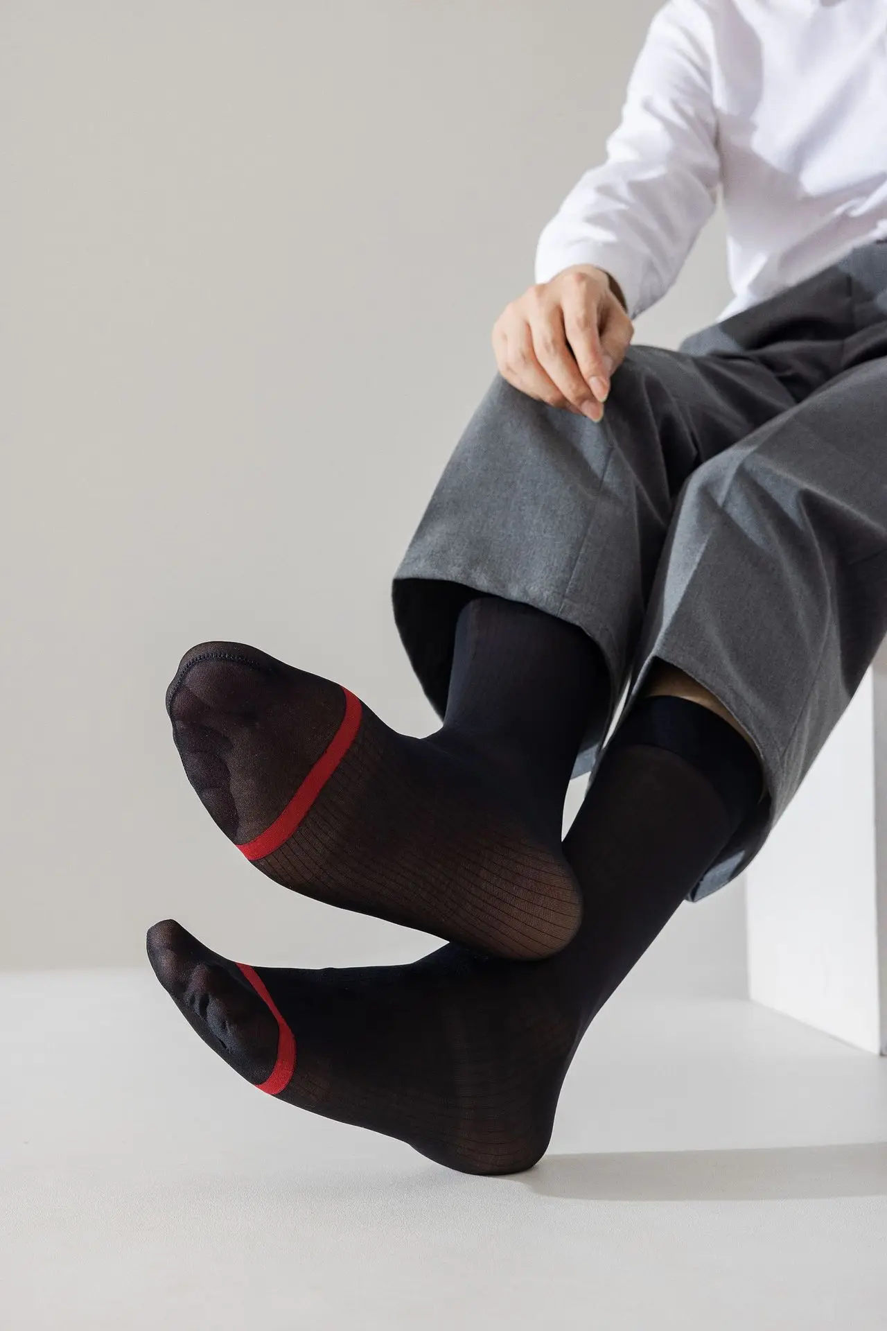 ankle length dress socks CIRCLE ARGYLE ANKLE SOCKS – MIO