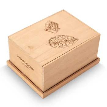 CIGARLOONG Hot Popular Custom Portable Travel Humidors Case Natural Cedar Wood Cigar Moisturizing Box Large