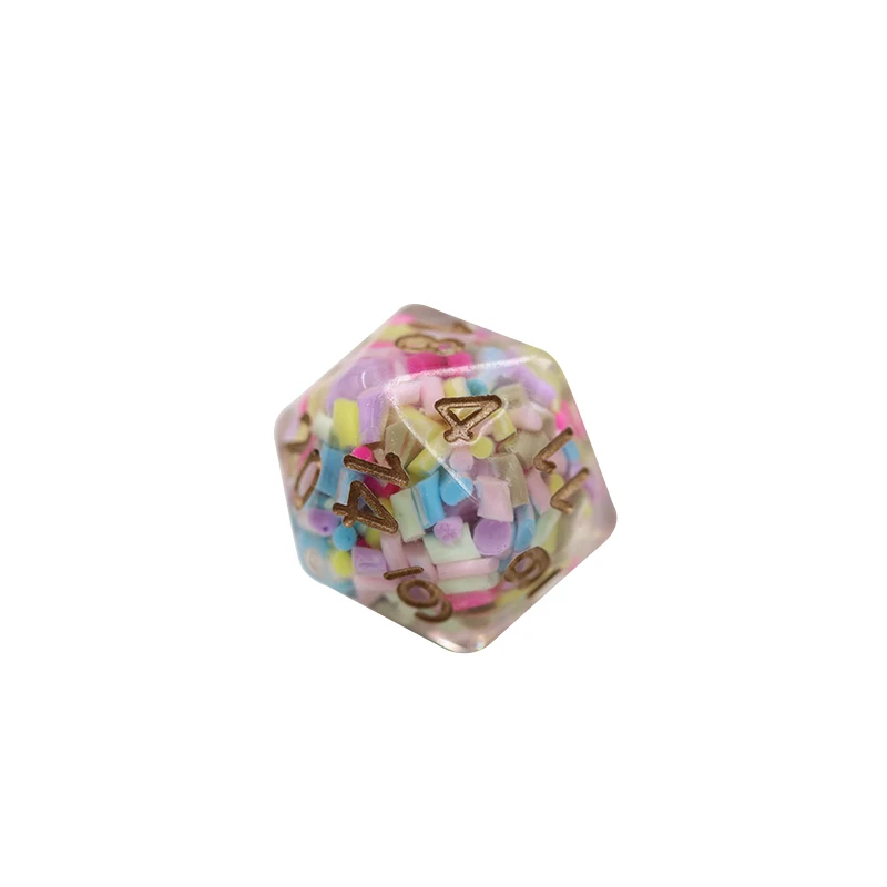Custom 7pcs RPG Dnd Polyhedral Resin Dice Set 16mm Size for Dnd Games supplier