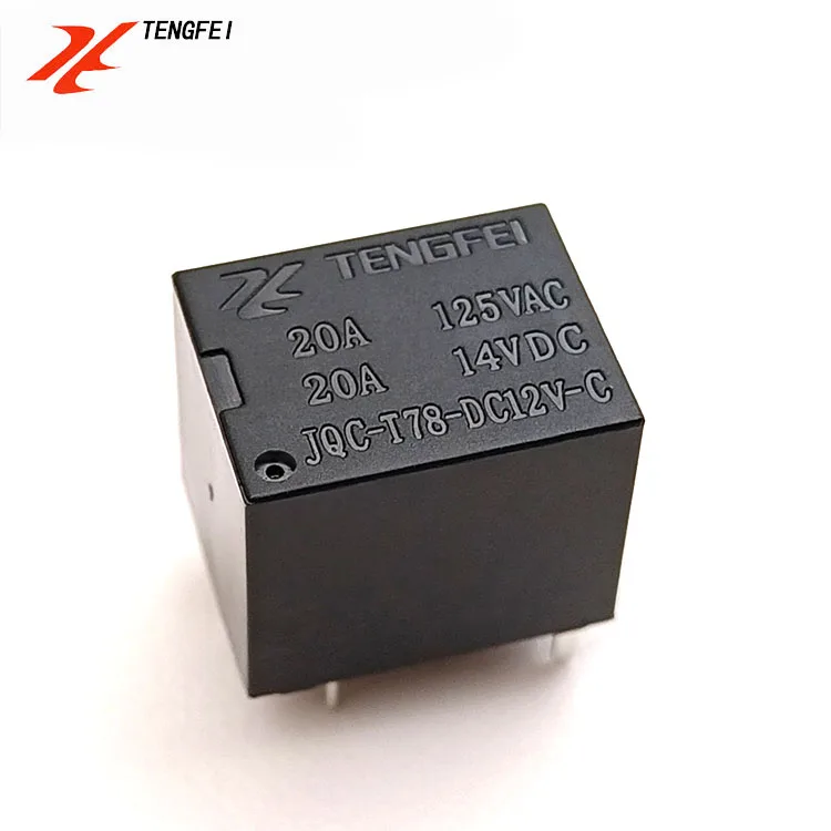 TENGFEI Relays T78 4Pin Open Type 12V Mini Car Relay