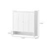 Puertas blancas de cuatro puertas, 116 cm de largo x 35 cm de ancho x 115 cm de alto