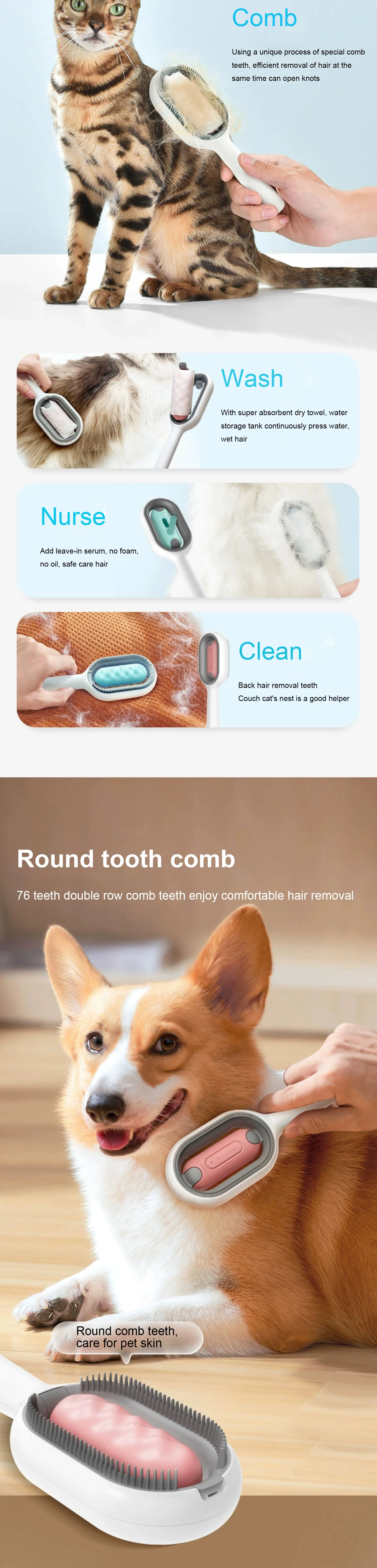 Pet Brush Custom Selfcleaning Reusable Pet Roller Brush Cat Hair