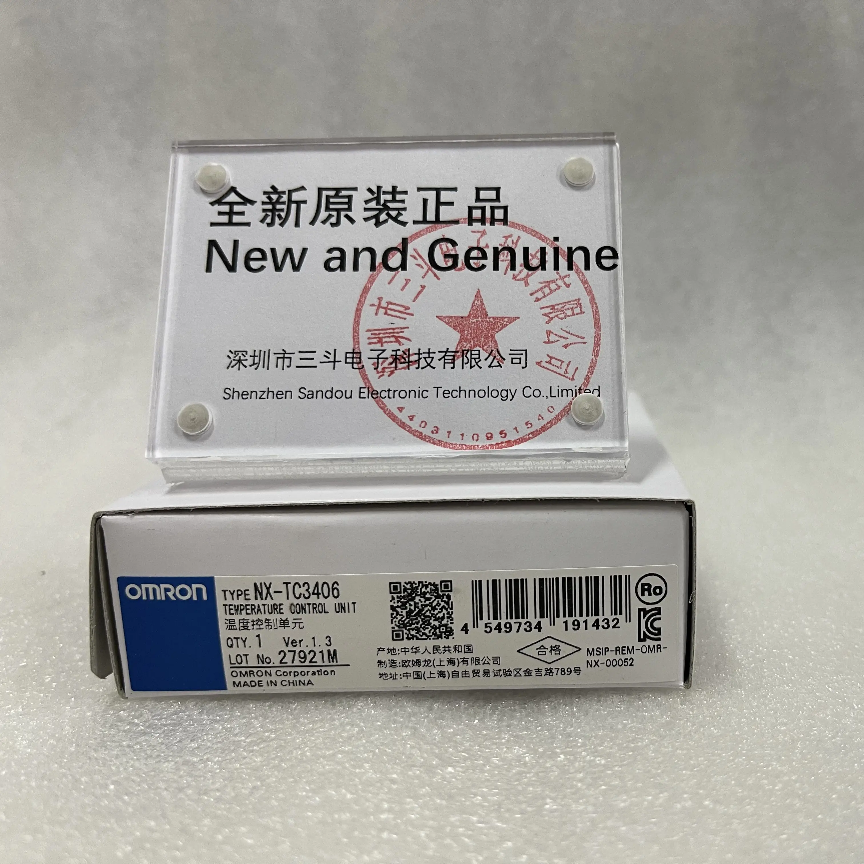 Omron Temperature Control Unit NX-TC3406