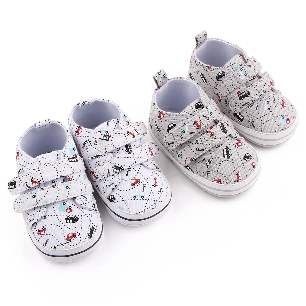 Newborn toddler shoes cartoon car casual baby shoes boys soft sole kids shoes factory