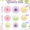 9pcs Floral Honeycomb