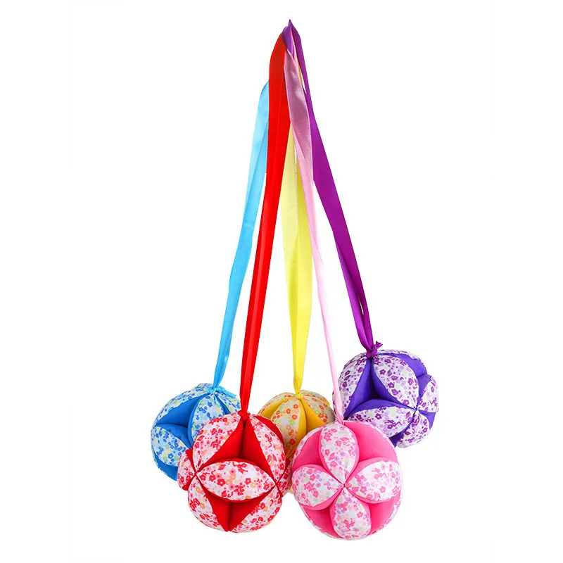 Детский неактивный ручной захват плюшевый Мягкий Мяч кровать подвесной мяч тканевый шар