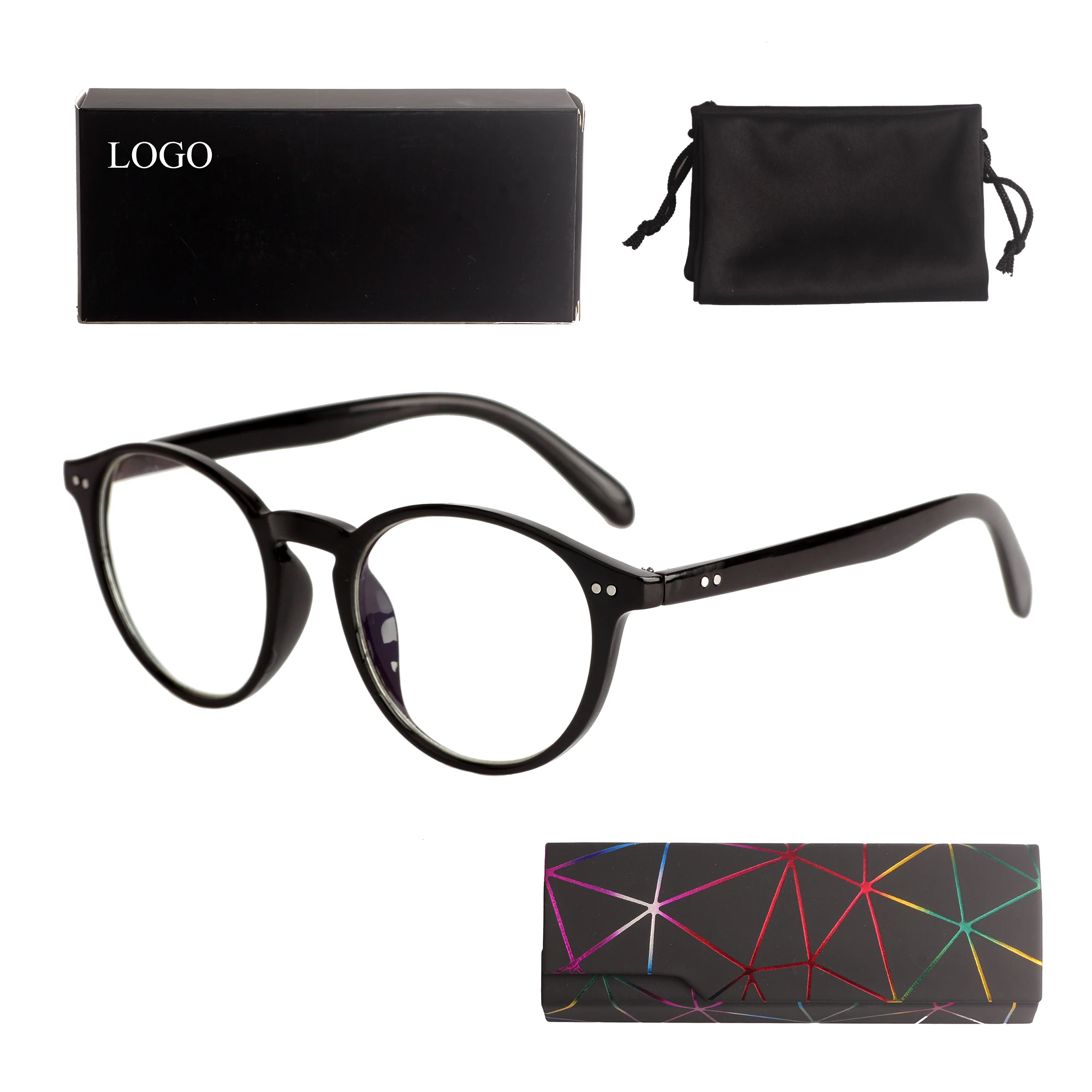 Yiwu-gafas de lectura redondas para hombres y mujeres, lentes de