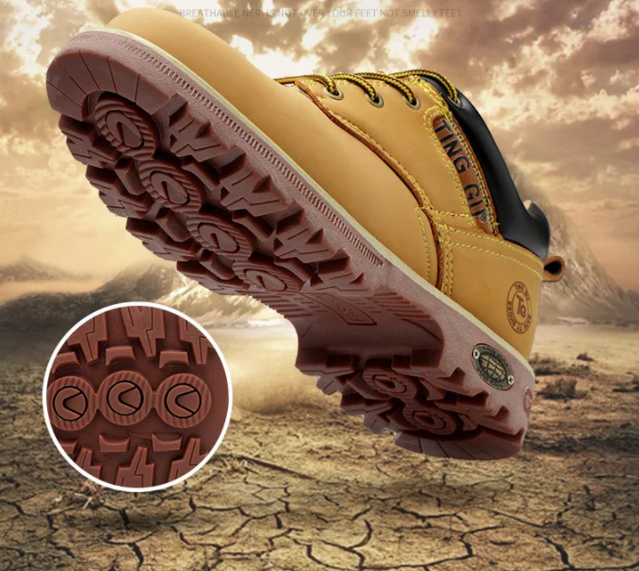
Industrial puncture classic steel toe cap executive safety shoes Wholesale clearance breathable puncture resistant safety shoes 