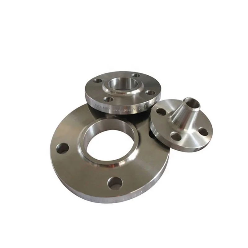 High Temperature Resistant Polished Alloy Steel Weld Neck Flange ASME B16.5 Specification 1/2" Bolt Hole Diameter 4 Holes for