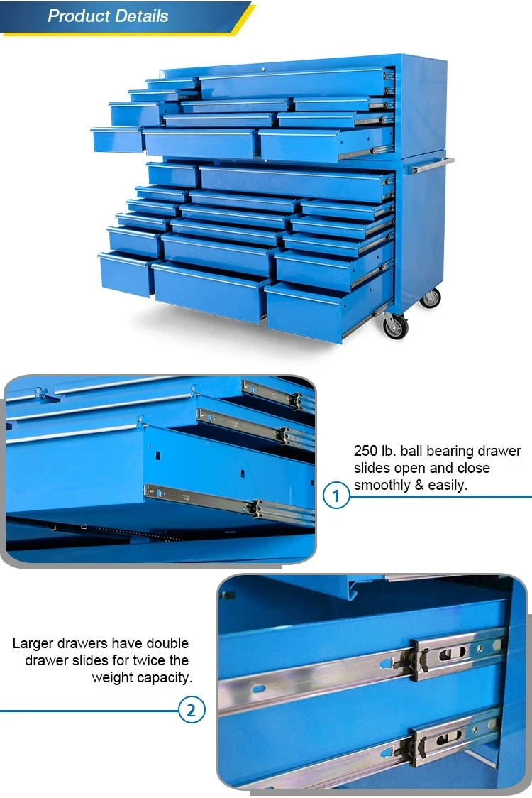 Steel Toolbox with Casters - Durable Tool Storage Solution