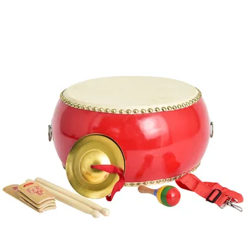 AN 2022 factory Wholesale percussion instruments snare drum with wine red polyester film for drum skin