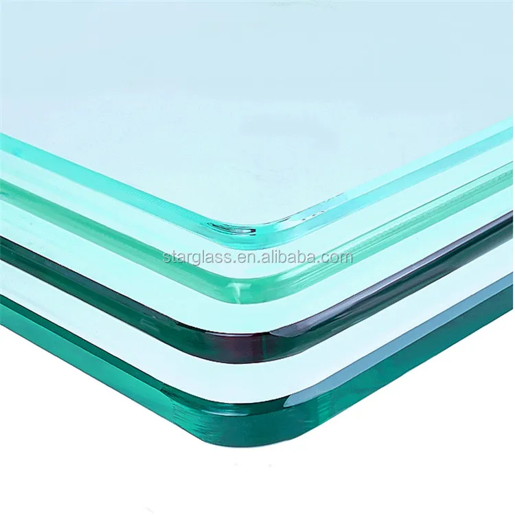 Wholesale 8mm 10mm 12mm Tempered Glass Buildings Outdoor Staircase Bathroom High Strength Clear Float Toughened Safety Glass